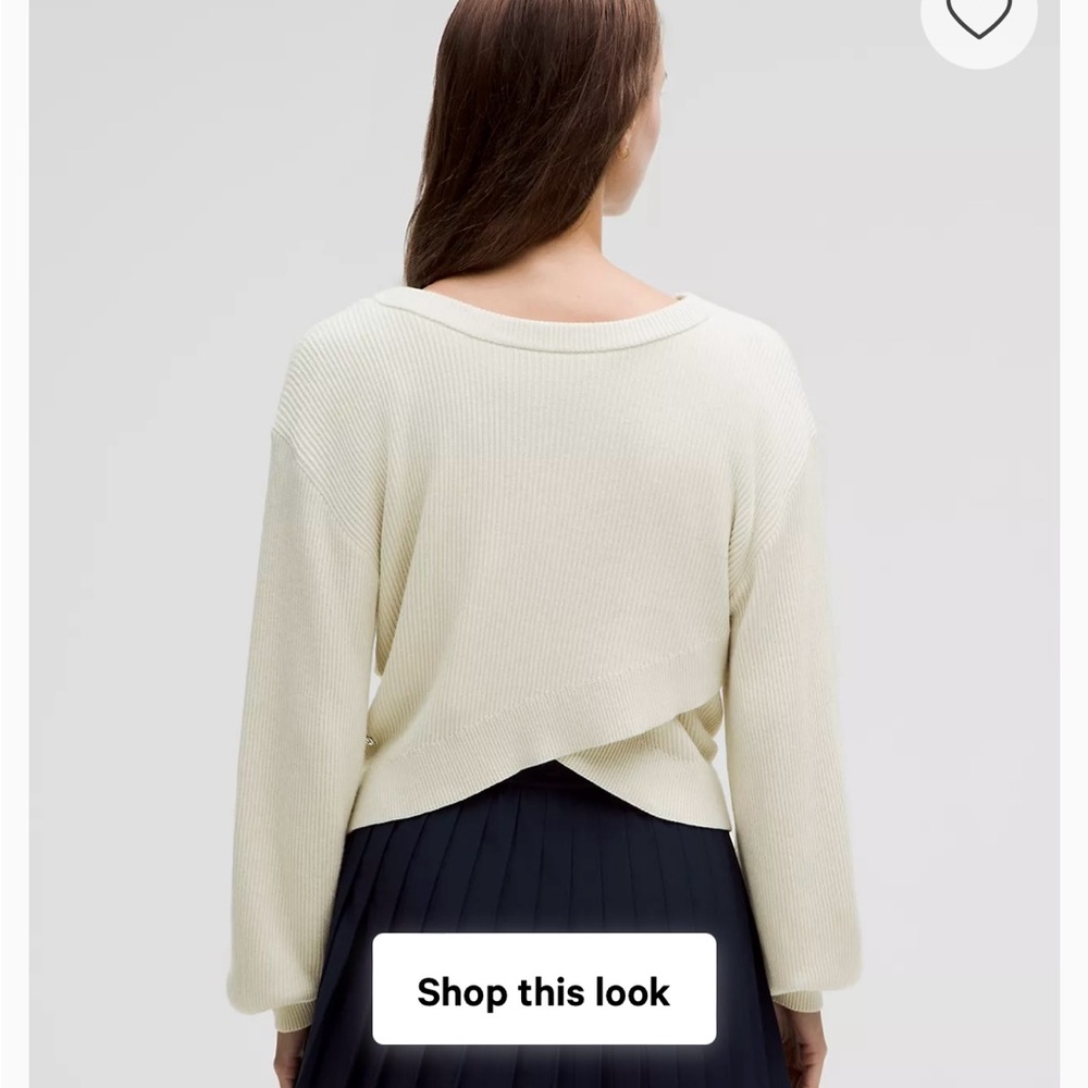 Lululemon reversible crossover sweater - Picture 4 of 5